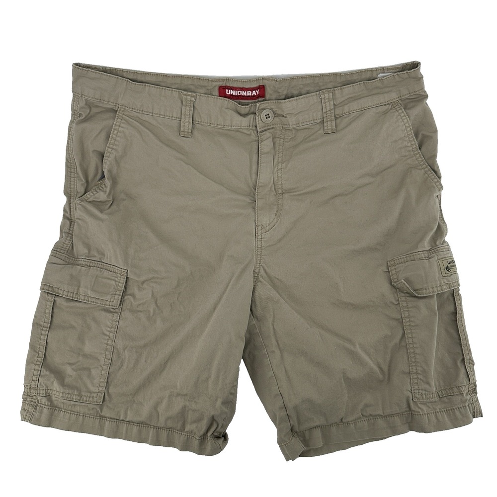 Unionbay Cargo Shorts Men's Size 38 Khaki Multi Pocket Utility Hiking